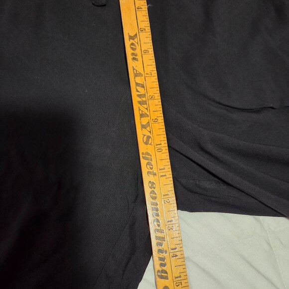 EUC LIKE NEW LOFT SLEEVELESS SPLIT V NECK BLACK SOFT JUMPSUIT SIZE 10 / M - Picture 15 of 16